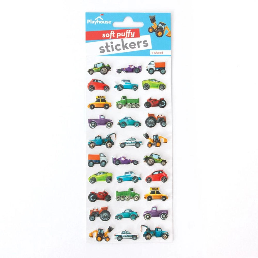 Mini Mixed Cars Puffy Stickers