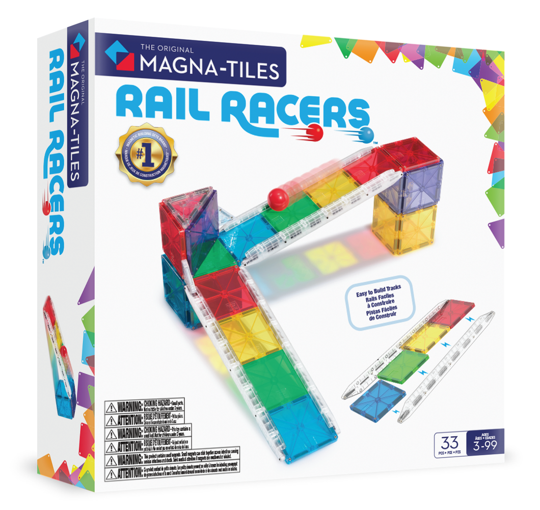33 PC Rail Racers Magnatiles