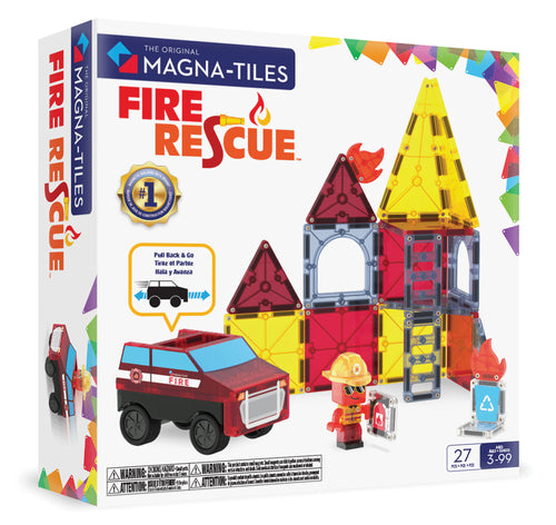 27 PC Fire Rescue Magnatiles