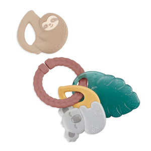 Tropical Itzy Keys Texture Ring With Teether & Rattle