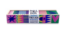 Load image into Gallery viewer, Geo Love Wooden Pencil Box &amp; Colored Pencils