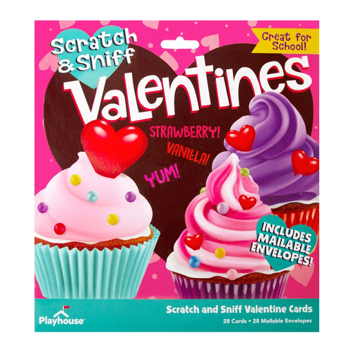 Scratch & Sniff Cupcakes Valentines