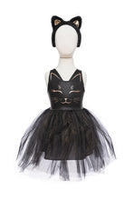 Load image into Gallery viewer, Black Cat Dress &amp; Headpiece Size 5-6