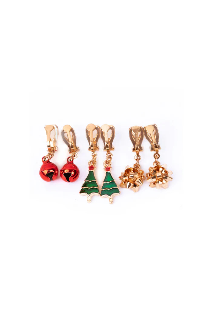 Snowman Pierced Or Clip-On Earrings 3 Pairs