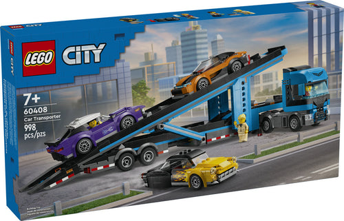 City Car Transporter Truck With Sports Cars