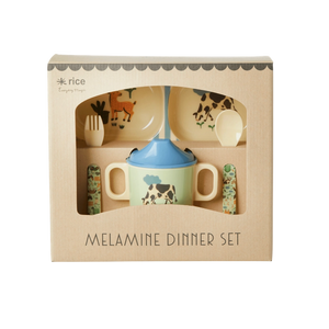 Blue Farm Melamine Dinner Set