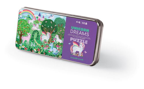 50 Piece Unicorn Dreams Tin Puzzle