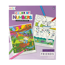 Load image into Gallery viewer, Mythical Friends Color By Number Coloring Book
