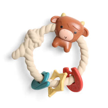 Load image into Gallery viewer, Ritzy Rattle Silicone Teether Rattles Highland Cow