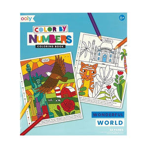 Wonderful World Color By Number Coloring Book