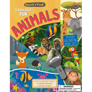 Search N Find Flashlight Fun Animals Book