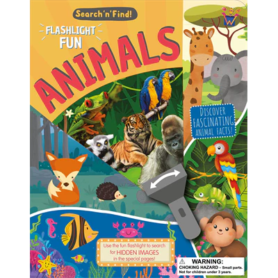 Search N Find Flashlight Fun Animals Book
