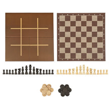 Load image into Gallery viewer, Classics Chess, Checkers &amp; Tic Tac Toe