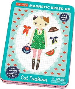 Cat Fashion Magnetic Dress Up Tin