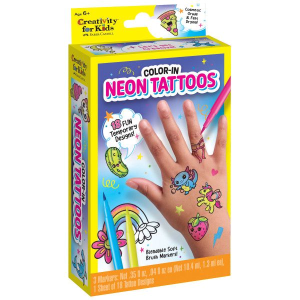Color In Neon Tattoos Mini Kit