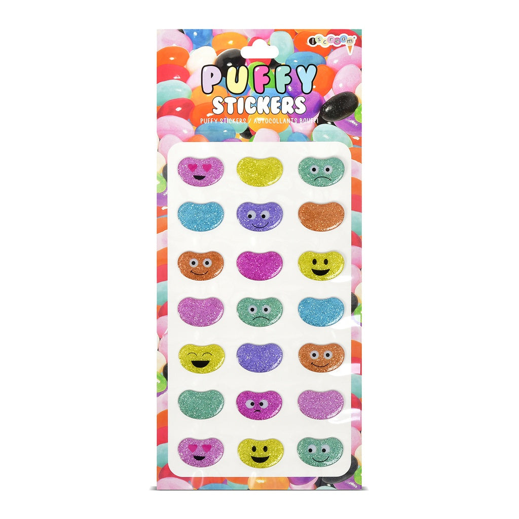 Jelly Bean Puffy Stickers