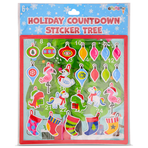 Holiday Countdown Sticker Tree