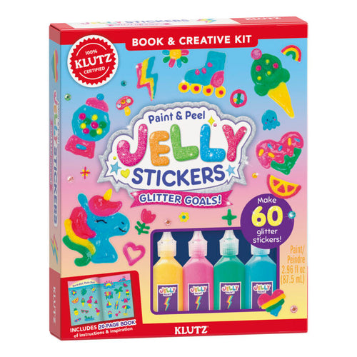 Paint & Peel Jelly Stickers Glitter Goals