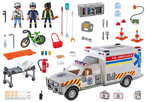 Rescue Vehicles: Ambulance With Lights And Sound