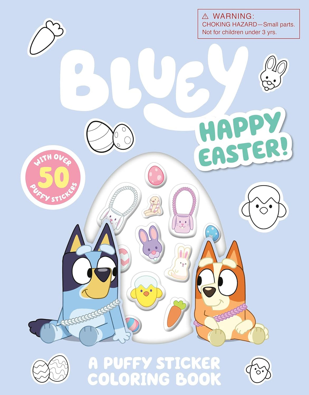 Bluey: Happy Easter  A Puffy Sticker Coloring Book