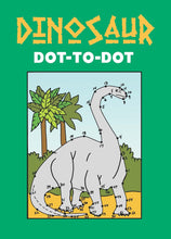 Load image into Gallery viewer, Dinosaur Follow-The-Dots Coloring Book