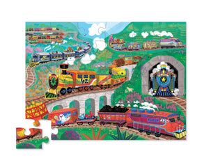 36 Piece All Aboard Foil Stamped Puzzle