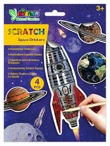 Space Scratch Stickers