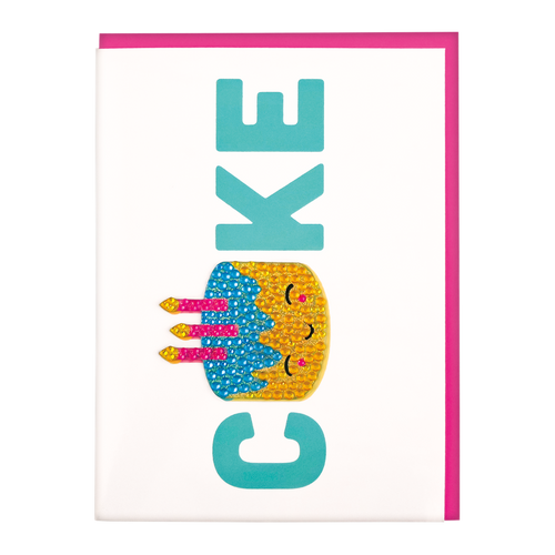 Birthday Cake Decal Card