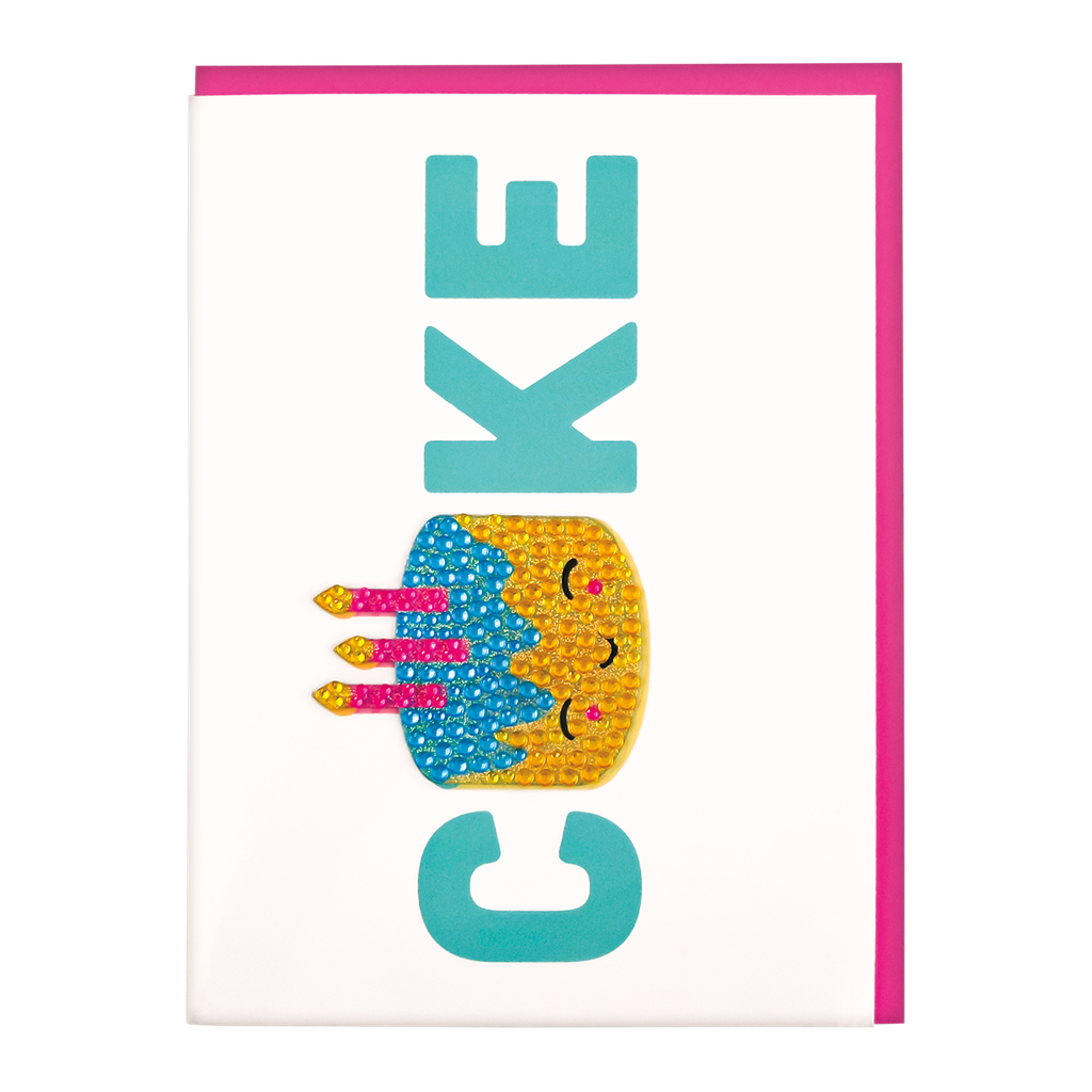 Birthday Cake Decal Card