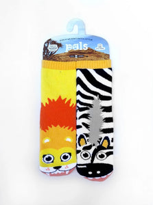 Lion & Zebra Socks