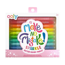 Load image into Gallery viewer, Make No Mistake: Glittery Erasable Markers - Set of 12