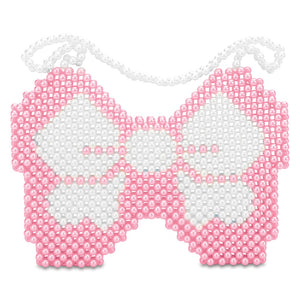 Bow Beaded Crossbody Bag