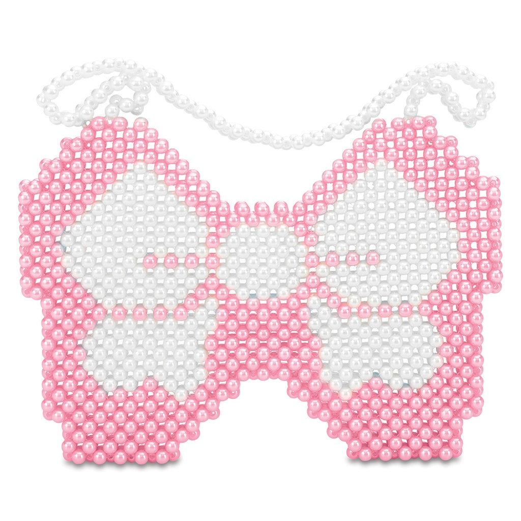 Bow Beaded Crossbody Bag