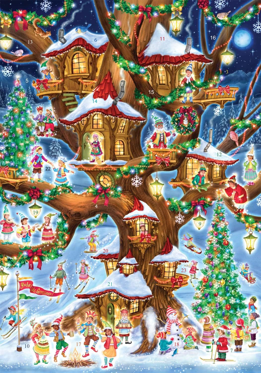 Elves' Treehouse Advent Calendar