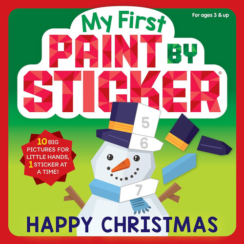 My First Paint By Sticker Happy Christmas Book