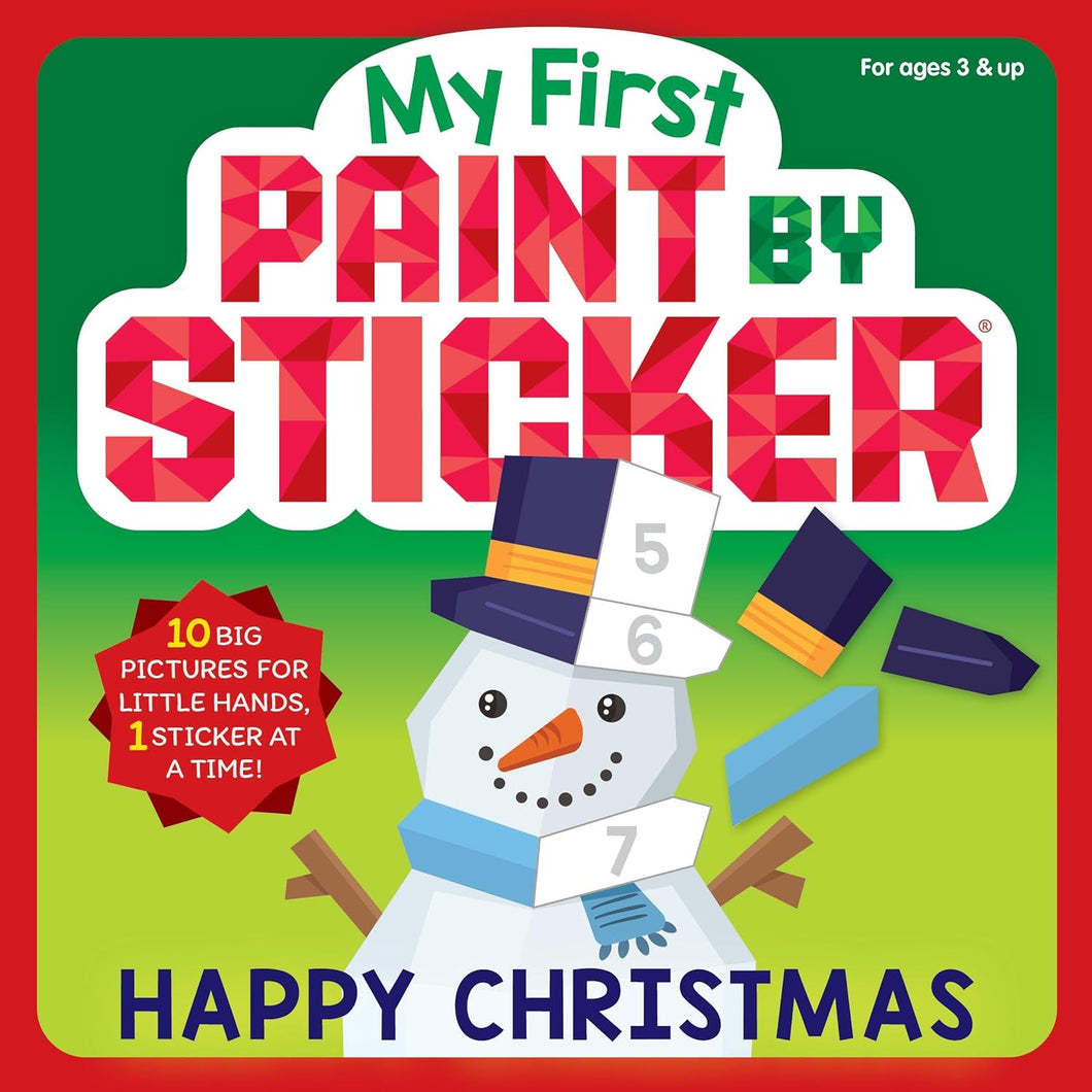 My First Paint By Sticker Happy Christmas Book