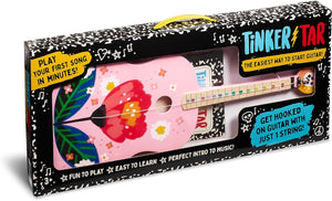 Pink Floral TinkerTar Guitar