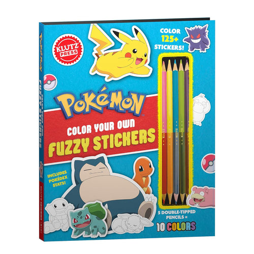 Pokemon Color Your Own Fuzzy Stickers