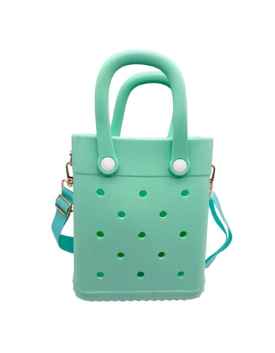 Mint Green Charm Tote Bag