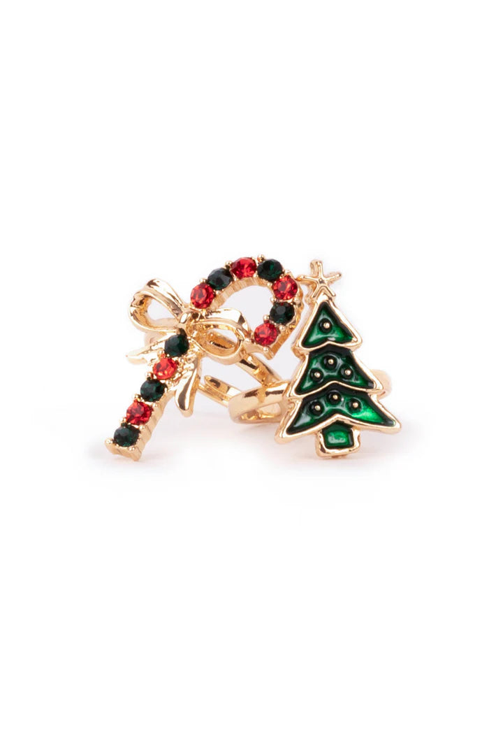 All Aglow Holiday Rings 2 Piece Set