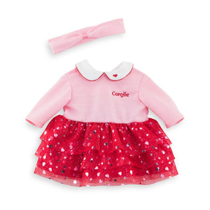 12" Heart Petals Dress & Headband Outfit