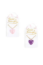 Load image into Gallery viewer, Boutique Glitter Heart Necklace