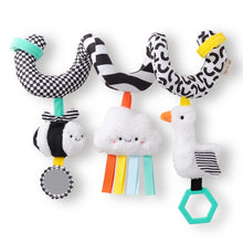 Load image into Gallery viewer, Itzy Bitzy Spiral Car Seat Activity High Contrast