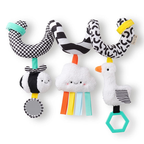 Itzy Bitzy Spiral Car Seat Activity High Contrast