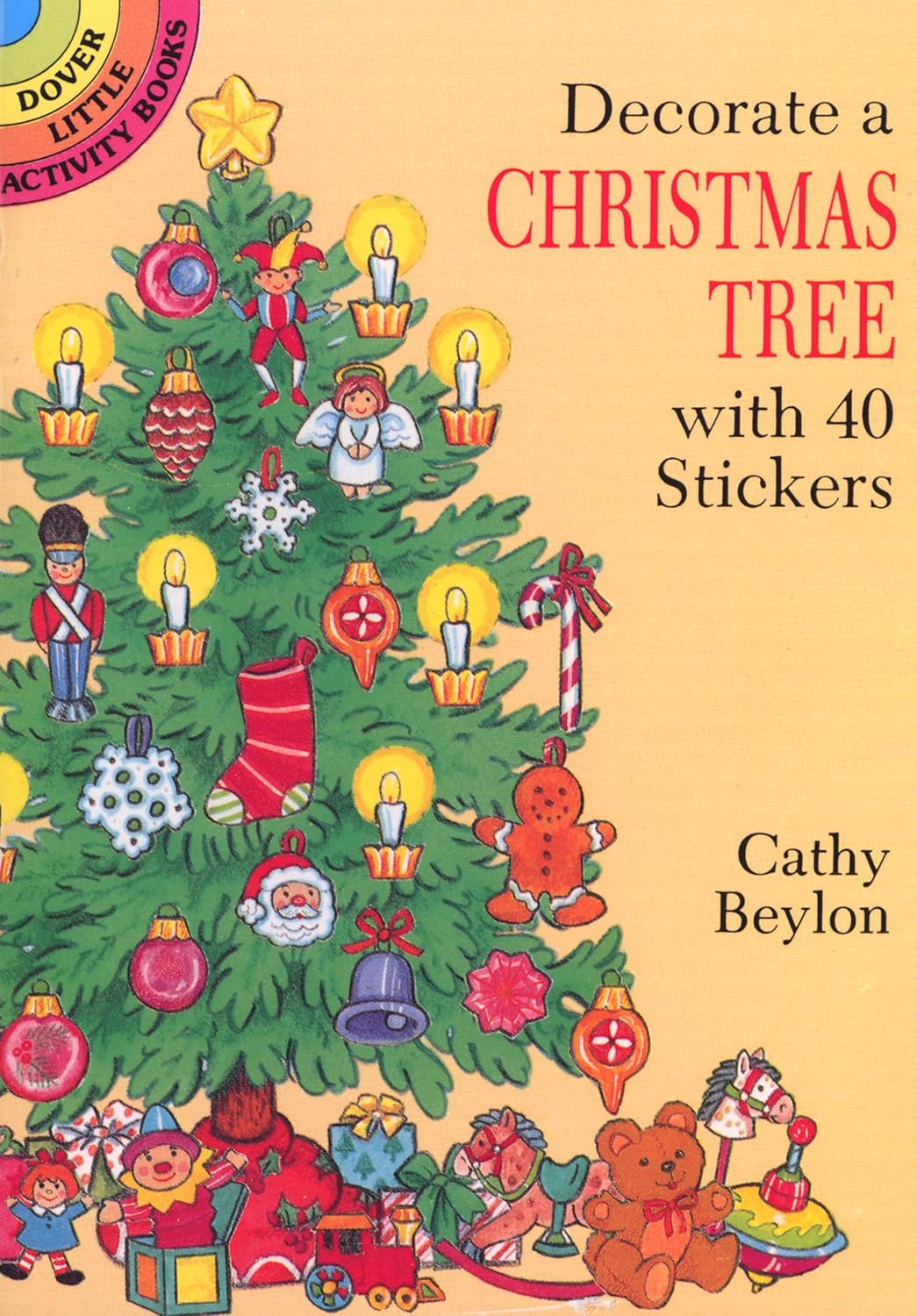 Decorate A Christmas Tree With Stickers