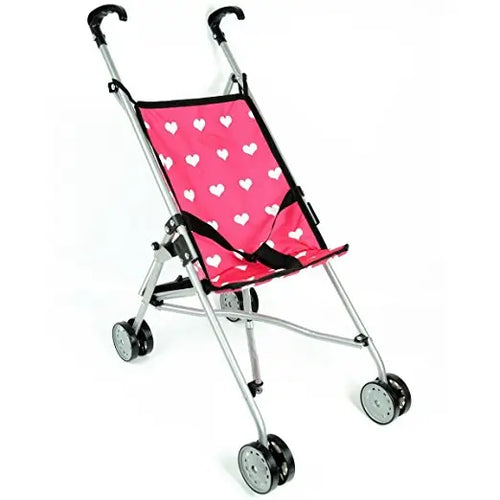 Umbrella Stroller Pink Hearts