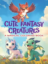 Load image into Gallery viewer, Cute Fantasy Creatures A Magical Coloring Book