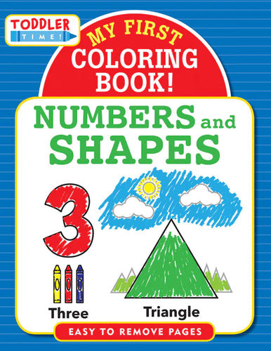 My First Coloring Book Numbers And Shapes