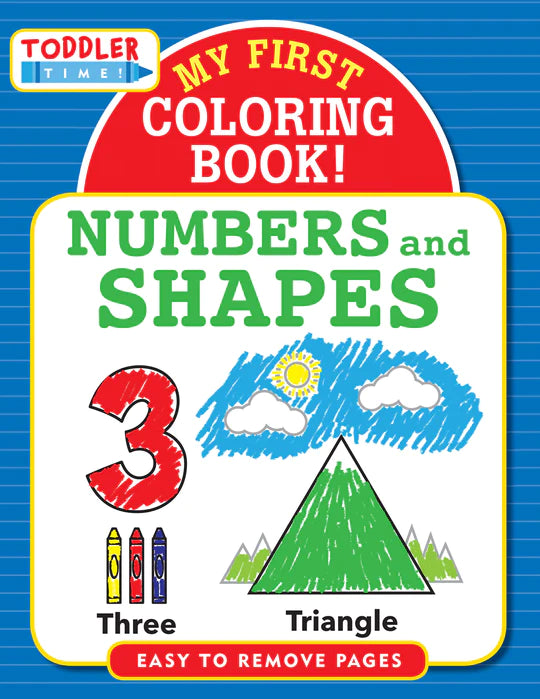 My First Coloring Book Numbers And Shapes