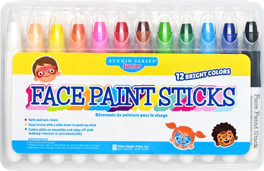 Face Paint Sticks Set Of 12